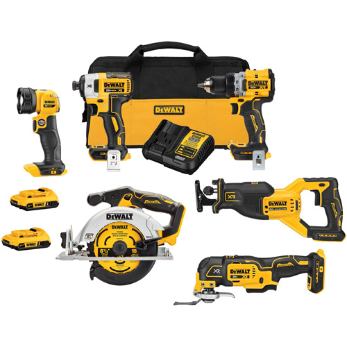 XR&reg; Cordless Brushless 6-Tool Combo Kit , Lithium-Ion, 20 V Seaboard Timber Mart