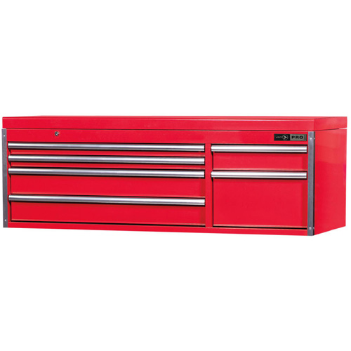 PMC5606 Pro Series Mechanics Chest, 55-1/2" W, 6 Drawers, Red Seaboard Timber Mart