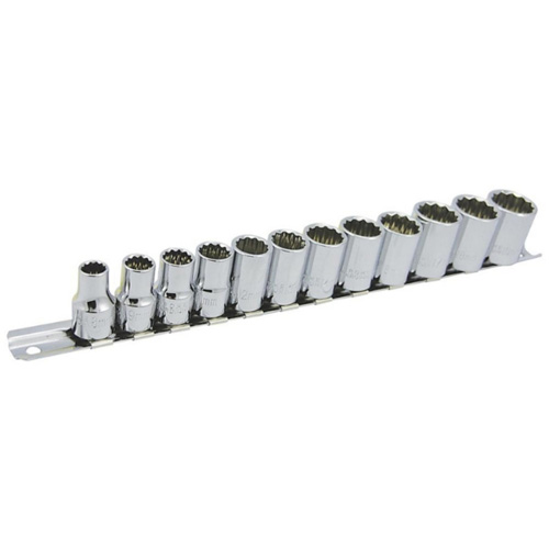 Jeu de douilles m&eacute;triques &agrave; 12 pans SS3812M-12 , 12 Mcx, Prise de 3/8" Seaboard Timber Mart