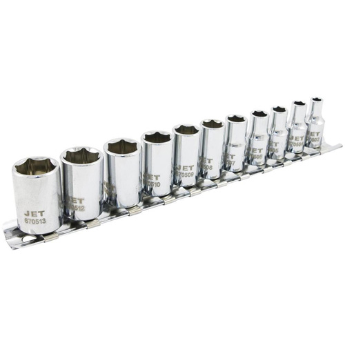 Jeu de douilles m&eacute;triques &agrave; 6 pans SS1411M-6, 11 Mcx, Prise de 1/4" Seaboard Timber Mart
