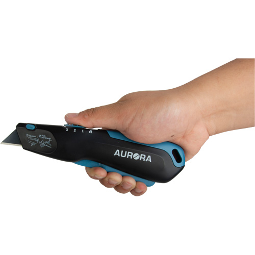 Retractable Safety Knife , Stainless Steel, Heavy-Duty, Plastic/Aluminum Handle Seaboard Timber Mart