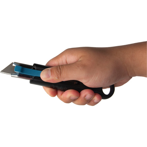 Standard-Duty Retractable Safety Knife, Stainless Steel, Rubber Handle Seaboard Timber Mart