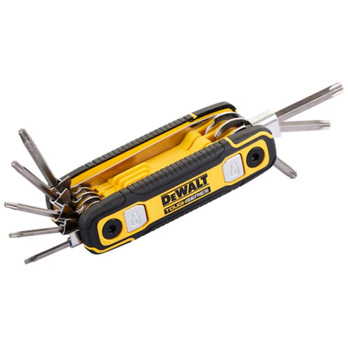 TOUGHSERIES Folding Locking Hex Key, 8 Pcs., Torx&reg; Seaboard Timber Mart