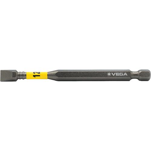 Impactech&reg; Power Bit, Slot, 12F-14R Tip, 1/4" Drive Size, 3-1/2" Length Seaboard Timber Mart