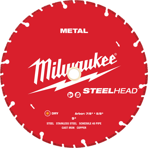 STEELHEAD Cutting Diamond Blade, 9", Metal Use Seaboard Timber Mart