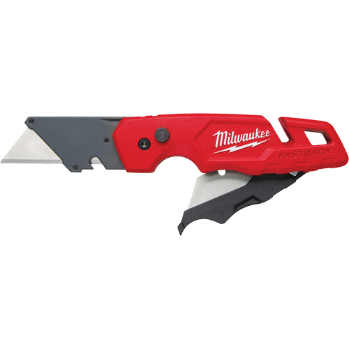 FASTBACK Folding Utility Knife with Blade Storage, Metal Handle Seaboard Timber Mart
