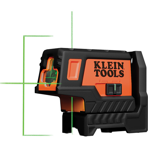 Compact Green Cross-Line Laser Level with Plumb Spot Seaboard Timber Mart