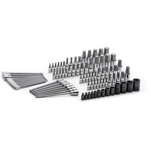 Jeu de forets SAE/m&eacute;triques, Torx externe/Hexagonale/Sph&egrave;re hexagonale/Torx/Torx inviolable, Prise 1/4"/3/8"/1/2", 84 mr Seaboard Timber Mart