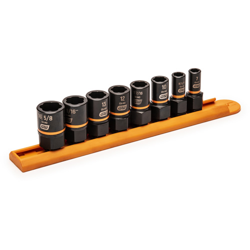 Jeu de douilles d'extraction Bolt Biter, 8 Mcx, Chocs, Prise de 1/4"/3/8" Seaboard Timber Mart