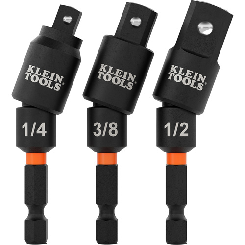 Swivel Impact Driver Socket Adapter Set, 1/4" Drive Size, Ball, 2-17/20" L Seaboard Timber Mart