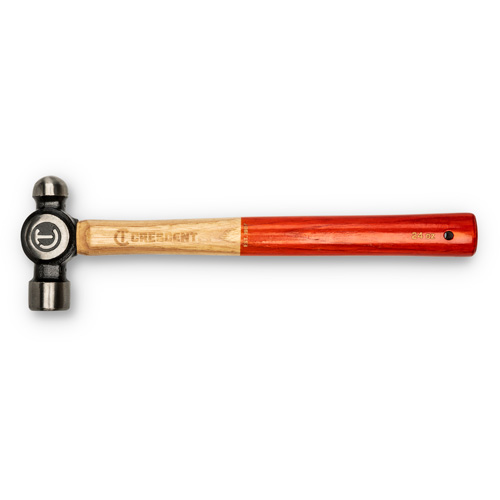 Ball Pein Hammer, 24 oz. Head Weight, Polished Face, Wood Handle Seaboard Timber Mart