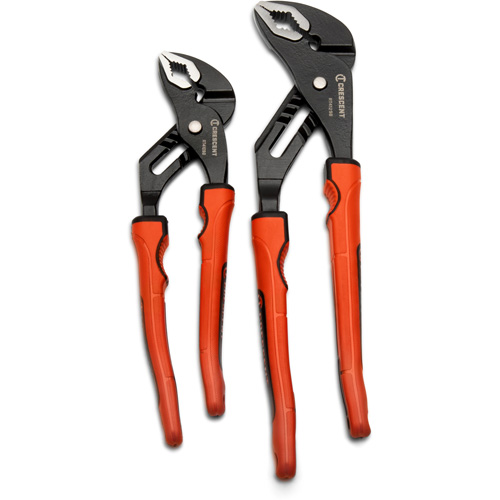 Grip Zone V-Jaw Tongue & Groove Plier Set with Dual Material Rawhide Handle, 2 Pieces Seaboard Timber Mart