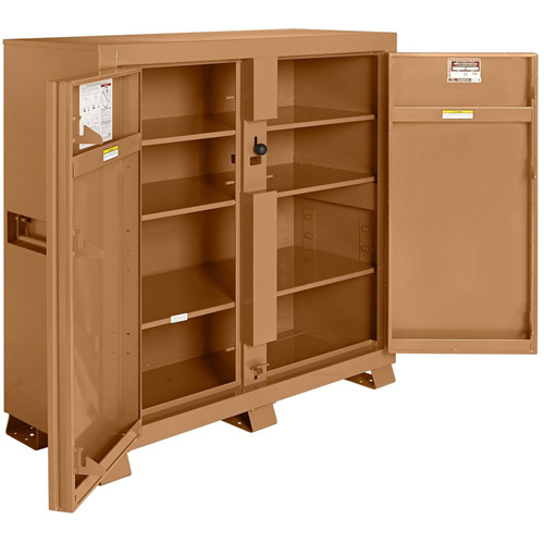 Armoire de chantier mod&egrave;le 109 avec cadenas, Acier, 47,5 pi³, Havane Seaboard Timber Mart