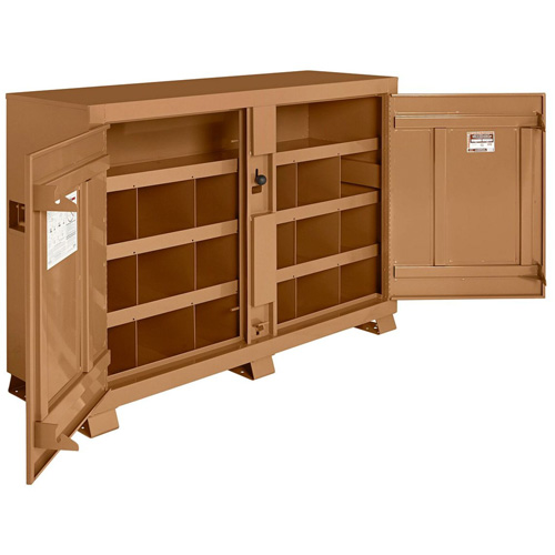 Armoire &agrave; bacs mod&egrave;le 129 avec cadenas, Acier, 48 pi³, Havane Seaboard Timber Mart