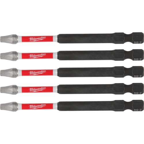 Embouts de tr&eacute;pan &agrave; chocs SHOCKWAVE, Carr&eacute;e, Embout 2, Longueur 3-1/2" Seaboard Timber Mart