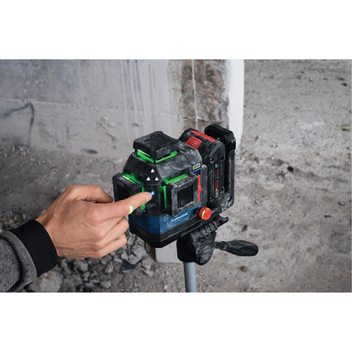 Laser dalignement/nivellement 360 connect&eacute; &agrave; faisceau vert &agrave; trois points Seaboard Timber Mart