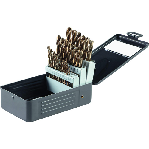 Gold Oxide Drill Bit Set, 29 Pieces, High Speed Steel Seaboard Timber Mart