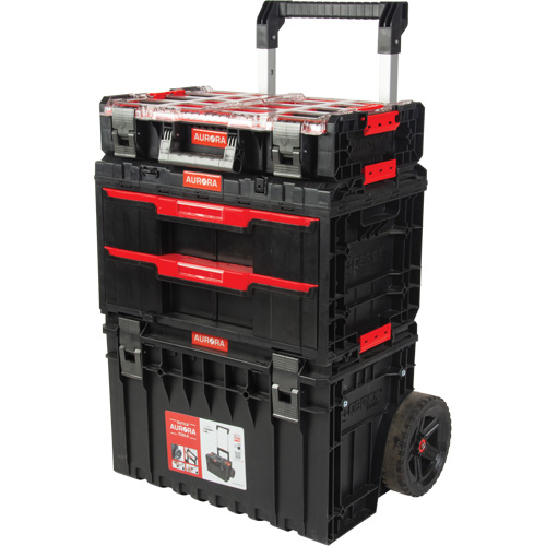3-Piece Arx&reg; Rolling Toolbox Base Set, 25-1/5" x 19" x 42-2/5", Black Seaboard Timber Mart