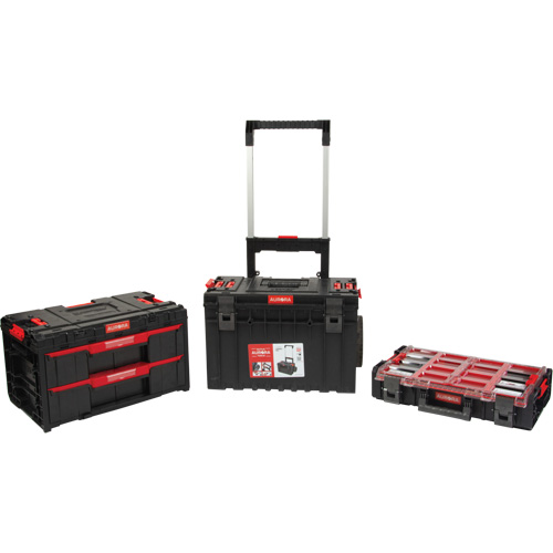 3-Piece Arx&reg; Rolling Toolbox Base Set, 25-1/5" x 19" x 42-2/5", Black Seaboard Timber Mart