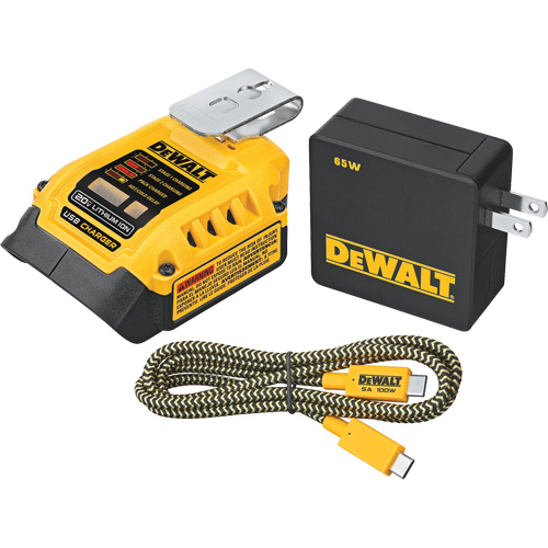 Trousse de recharge USB MAX*/FLEXVOLT 5 A, 20 V, Lithium-ion Seaboard Timber Mart