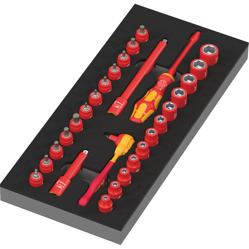 Foam Insert 8007 A VDE Zyklop VDE Ratchet Set 1, 1000 V, 30 Pcs Seaboard Timber Mart