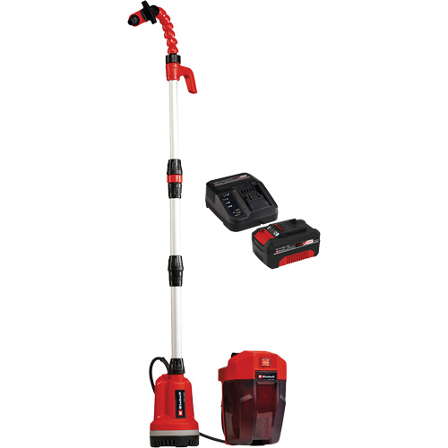 Pompe &agrave; eau propre pour baril de pluie sans fil avec batterie 4 Ah et ensemble de d&eacute;part de chargeur, 18 V, 792,5 gal./min Seaboard Timber Mart
