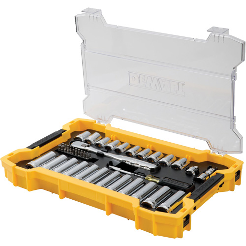 Jeu d'outils 3/8" & 1/2" pour m&eacute;canicien avec plateau & couvercle TOUGHSYSTEM 2.0 Seaboard Timber Mart