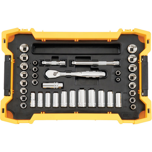 Jeu d'outils 3/8" & 1/2" pour m&eacute;canicien avec plateau & couvercle TOUGHSYSTEM 2.0 Seaboard Timber Mart