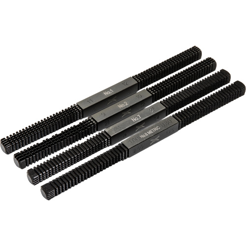 4-Piece Thread Restoring File Set, Square, 9" Seaboard Timber Mart