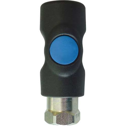 Raccord industriel rapide TOPQUIK S1, Composite en polyester/Acier inoxydable, 1/4", NPT femelle, 174 PSI Seaboard Timber Mart
