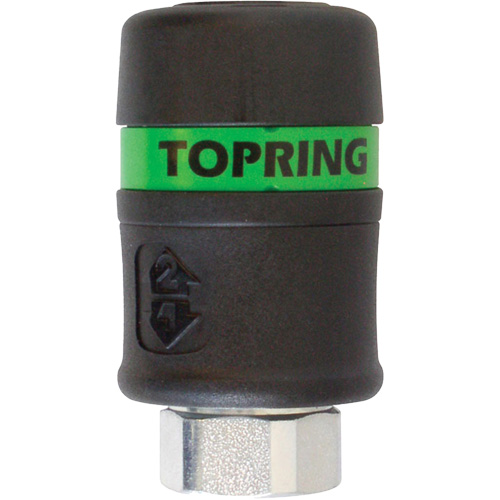 Raccord rapide TOPQUIK Ultraflo 7,8 mm, Composite en polyester, 3/8", NPT femelle, 174 PSI Seaboard Timber Mart