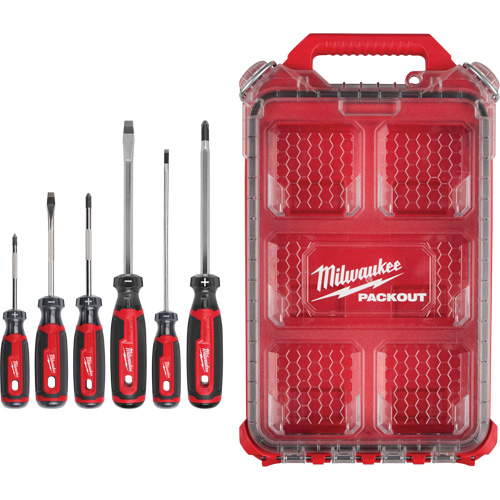 Ensemble de tournevis &agrave; prise coussin&eacute;e avec organisateur compact &agrave; profil bas PACKOUT, 6 m Seaboard Timber Mart