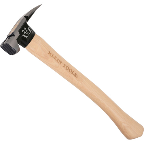 Marteau &agrave; panne fendue droite &agrave; face meul&eacute;e, 22 oz, Prise en Bois, 16-1/10" lo Seaboard Timber Mart
