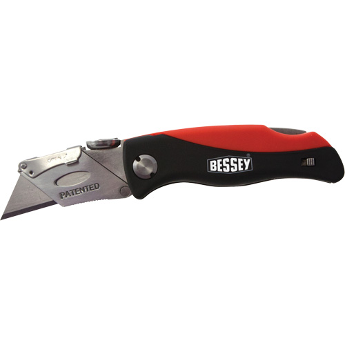 Couteau utilitaire pliant, 2-3/8" lame, poign&eacute;e en Plastique/Coussin&eacute;e Seaboard Timber Mart