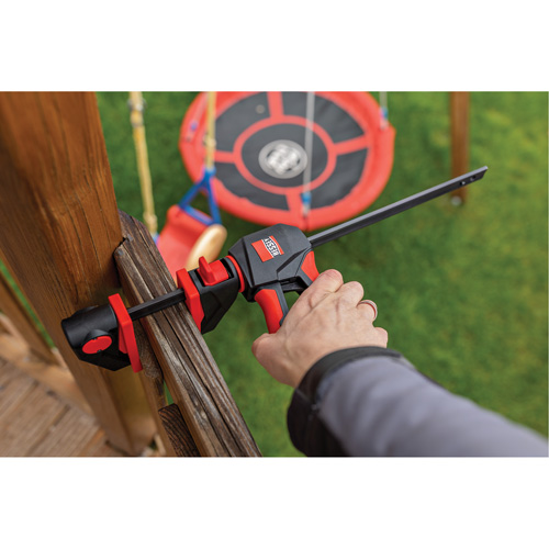 Ensemble de serre-joints &agrave; g&acirc;chette pour barres &agrave; une main avec poign&eacute;e rotative &agrave; 360°, 12" (304,8 mm) Seaboard Timber Mart