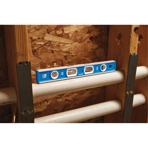 Niveau de boîte &agrave; outils, Boîte, 1' lo, Aluminium, 4, Magn&eacute;tique Seaboard Timber Mart