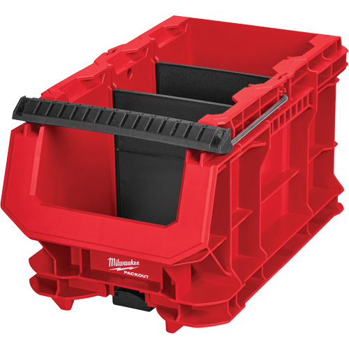 PACKOUT Compact Crate, 15-1/2" x 9-1/2" x 8-3/4", Black/Red Seaboard Timber Mart