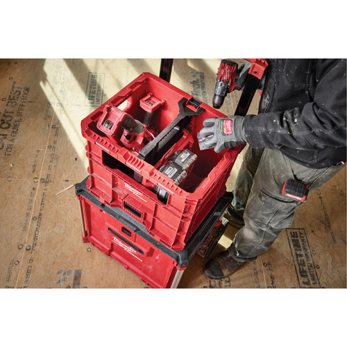 Caisse Packout, 15-3/4" x 18-5/8" x 15", Noir/Rouge Seaboard Timber Mart