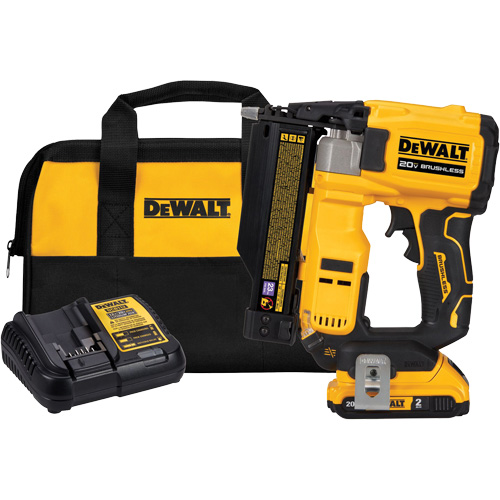 ATOMIC COMPACT SERIES Brushless Cordless 23 Ga. Pin Nailer Kit, 20 V, Lithium-Ion Seaboard Timber Mart