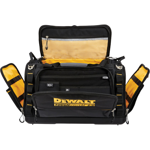 Sac &agrave; outils de chantier ToughSystem 2.0 r&eacute;sistant &agrave; la salet&eacute;, 1680 Denier, 50 pochettes, Noir/Jaune Seaboard Timber Mart