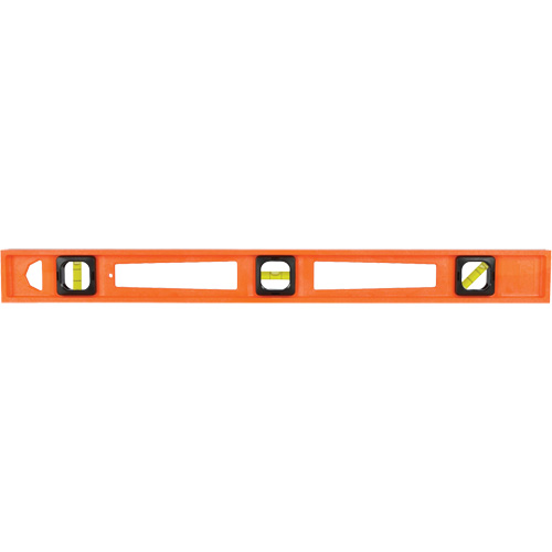 Niveau pour entrepreneurs Structo-Cast&reg; orange, Poutre en I, 2' lo, 3, Non magn&eacute;tique Seaboard Timber Mart