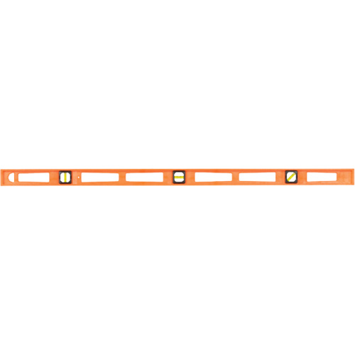 Niveau pour entrepreneurs Structo-Cast&reg; orange, Poutre en I, 4' lo, 3, Non magn&eacute;tique Seaboard Timber Mart