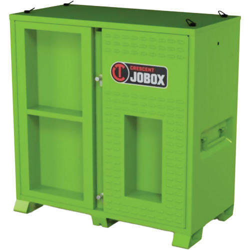 Armoire ventil&eacute;e pour le rangement d'&eacute;PI sur place, Acier, Vert lime haute visibilit&eacute; Seaboard Timber Mart