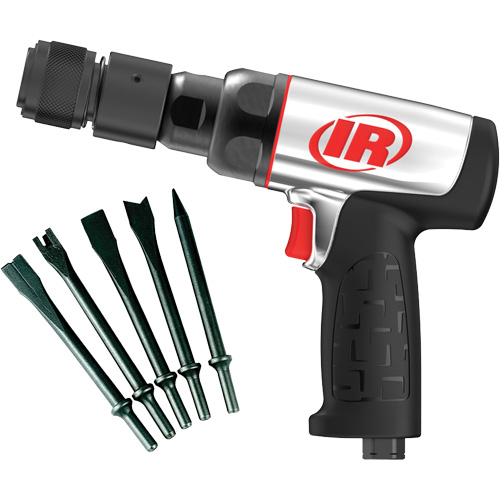 Heavy-Duty Air Hammer with Chisels, 16.2 CFM, 1/4" NPT, 3330 BPM, 3/4" x 2-1/2" (0.0mm x 0.0mm) Seaboard Timber Mart