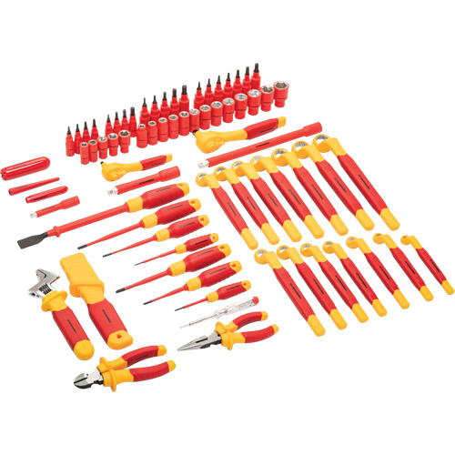 Jeu d'outils VDE isol&eacute;s, 1000 V, 72 M Seaboard Timber Mart