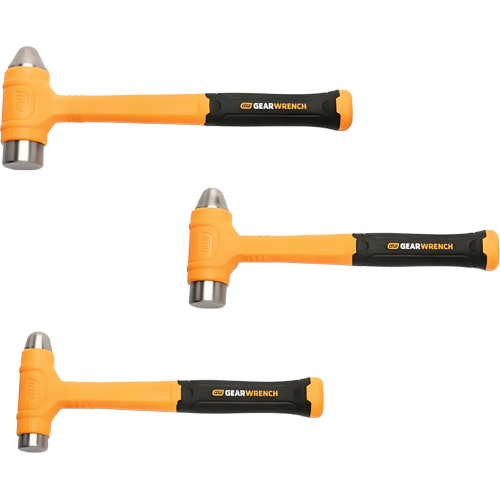 Jeu de marteaux &agrave; panne ronde anti-rebond, 3 morcea Seaboard Timber Mart