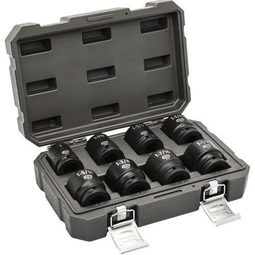 6-Point SAE Socket Set, 8 Pcs, Impact, 3/4" Drive Size Seaboard Timber Mart