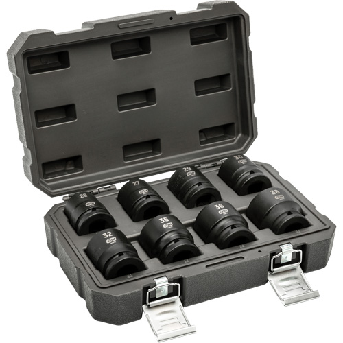 6-Point Metric Socket Set, 8 Pcs, Impact, 3/4" Drive Size Seaboard Timber Mart