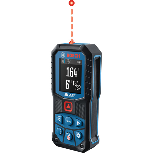 BLAZE Red Beam Laser Measure, 0' - 165' (0 m - 50.2 m) Range, Digital (Electronic) Seaboard Timber Mart