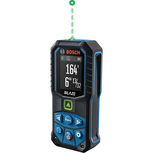 BLAZE Green Beam Laser Measure, 0' - 165' (0 m - 50.2 m) Range, Digital (Electronic) Seaboard Timber Mart